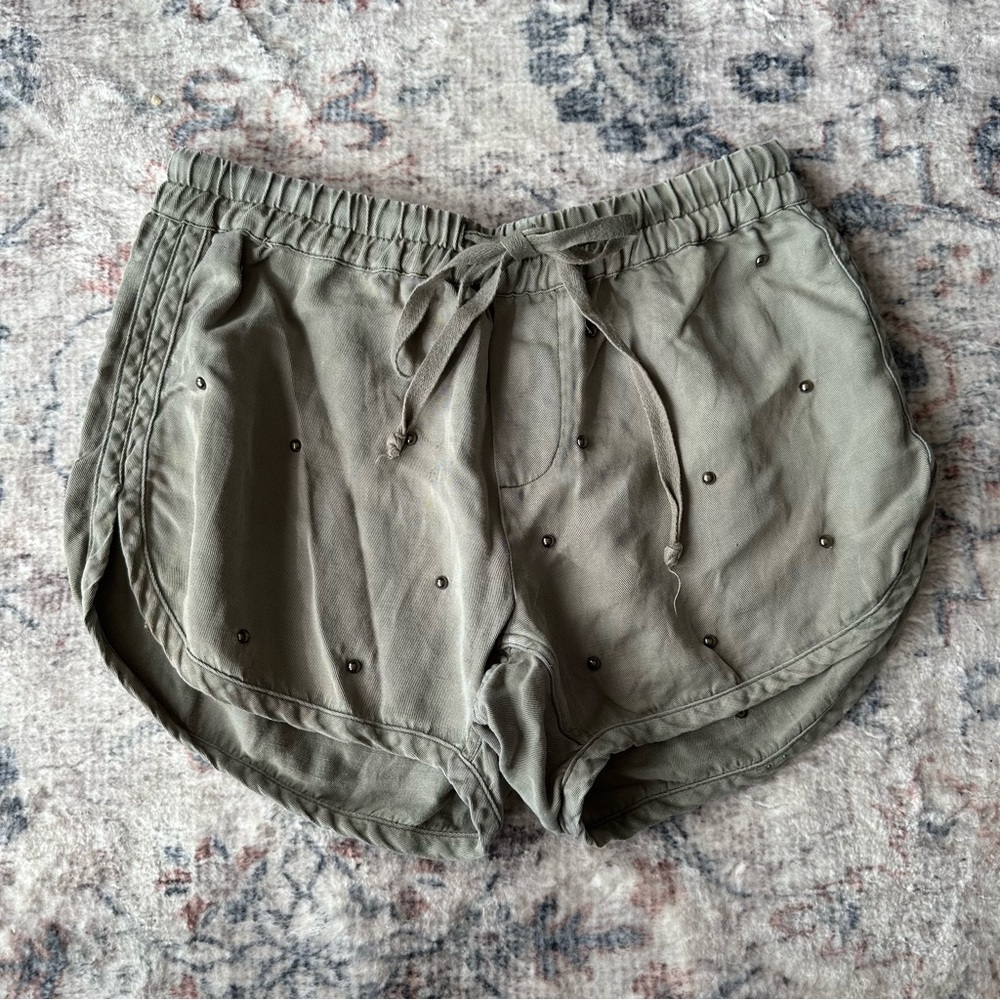 Rails studded shorts